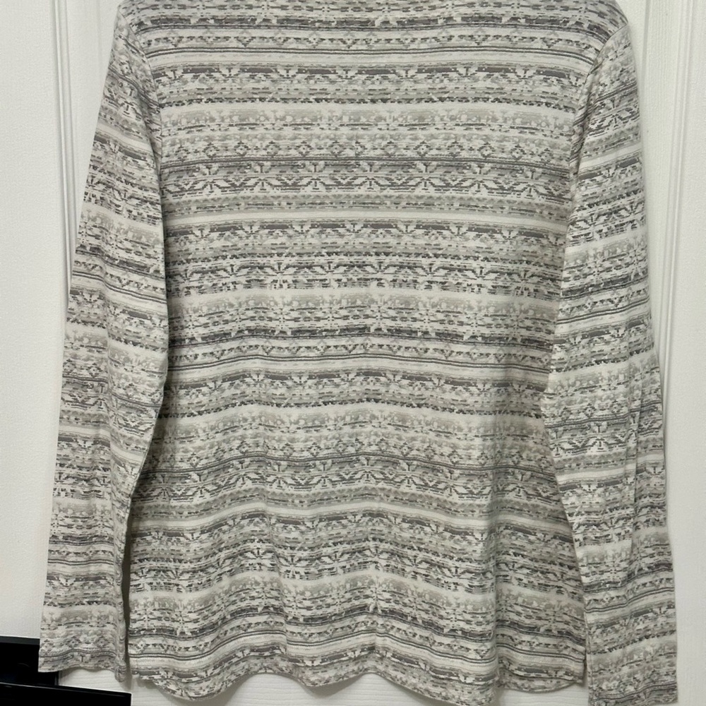 J. Jill Women Tunic Perfect Pima Crew Neck Long-Sleeve Cotton Tee Shirt Size M - Picture 5 of 9